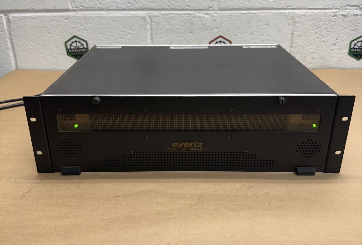 Used Evertz Microsystems 7700FR-C Multiframe Chassis, No Cards