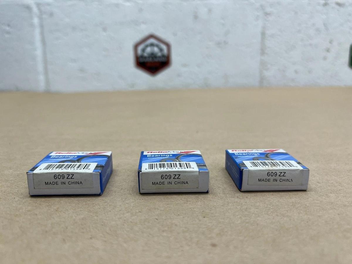 Used Relia Mark 609 ZZ Bearing - Lot of 3
