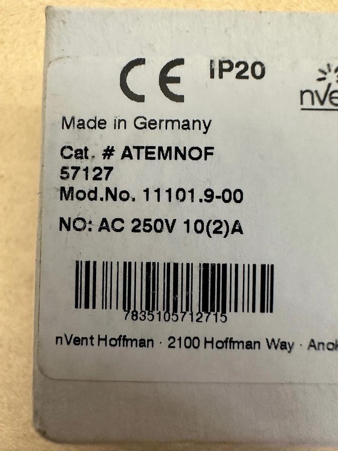 Used NVent Hoffman ATEMNOF 57127 Temperature Control Switch *NEW*