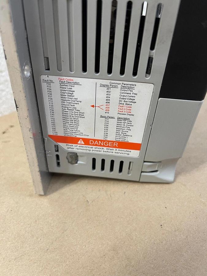 Used Allen-Bradley 22A-A4P5H204 AC Drive, PowerFlex 4, Series A