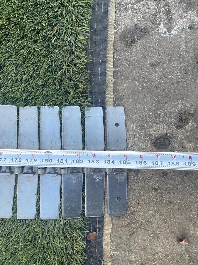 Used Rexnord SS881 BC 82 Stainless Steel Side Flexing Tabletop Chain L:185” W:7.5"