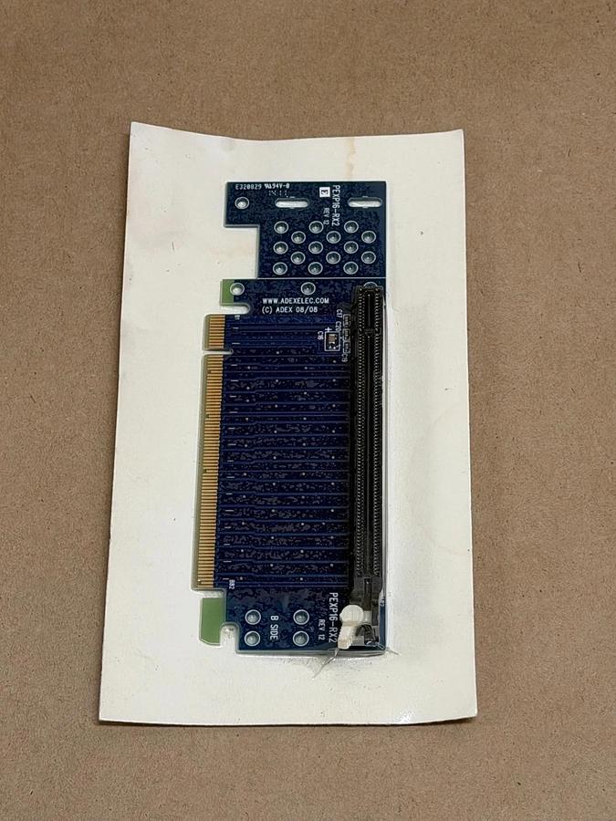 Used ADEX PEXP16-RX2 PCI Express X8 Riser Card
