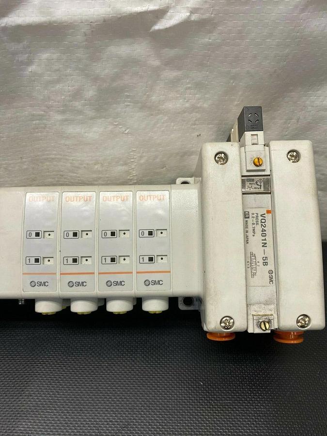 Used SMC EX250-SDN1 w EX250-IE3 (2 Count), EX9-OET1 (4 Count) and VQ2401N-5B