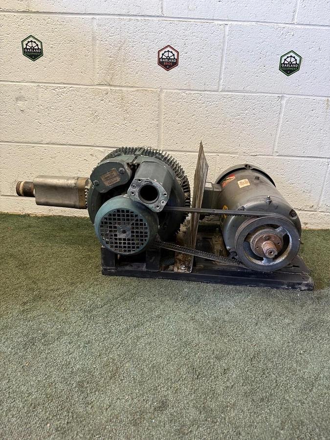 Used Siemens ELMO-G 2BH1 413-1HY99-Z Vacuum Pump, Baldor M3616T 7.5Hp 3450RPM, Motor