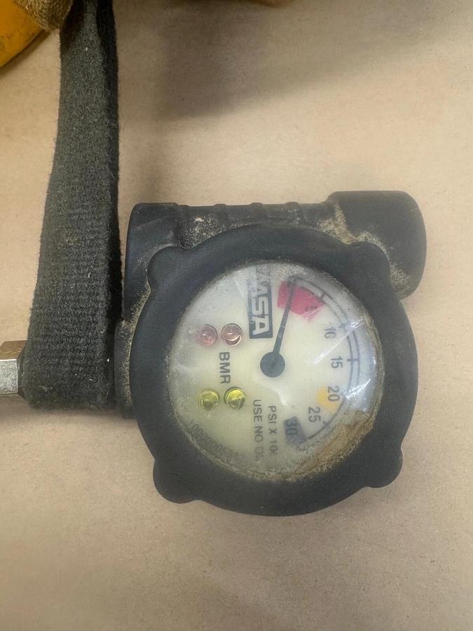 Used MSA Self Contained Breathing Apparatus, Mask & Tank Backpack