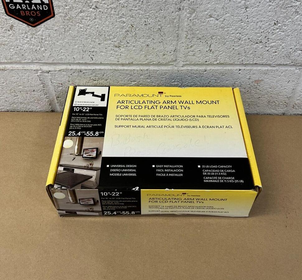 Peerless PA730-S Articulating Arm Wall Mount for LCD Flat Panel TVs 10”-22”