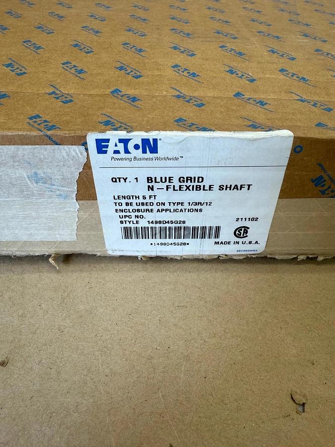 Used Eaton Blue Grid N - Flexible Shaft, 5 Ft Length, 1498D45G28 *NEW*