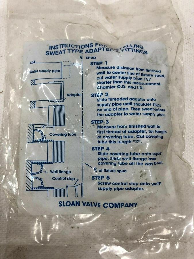 Used Sloan H-636-AA (LOT of 4) and Sloan A-163-A (LOT of 2)