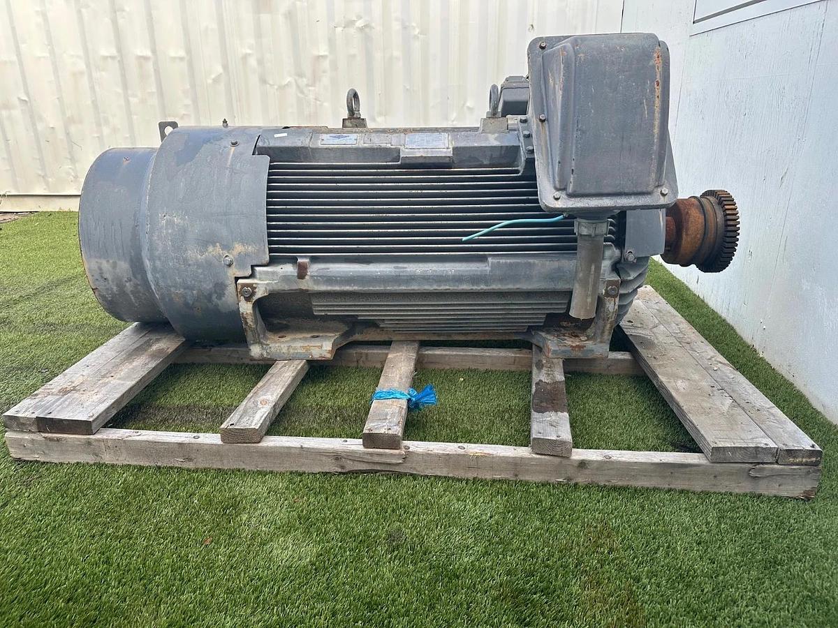 Used TECO Westinghouse Motor AEHGTK 350Hp, 1185RPM, 4160V, 3 Phase, FR 5011C, 60Hz