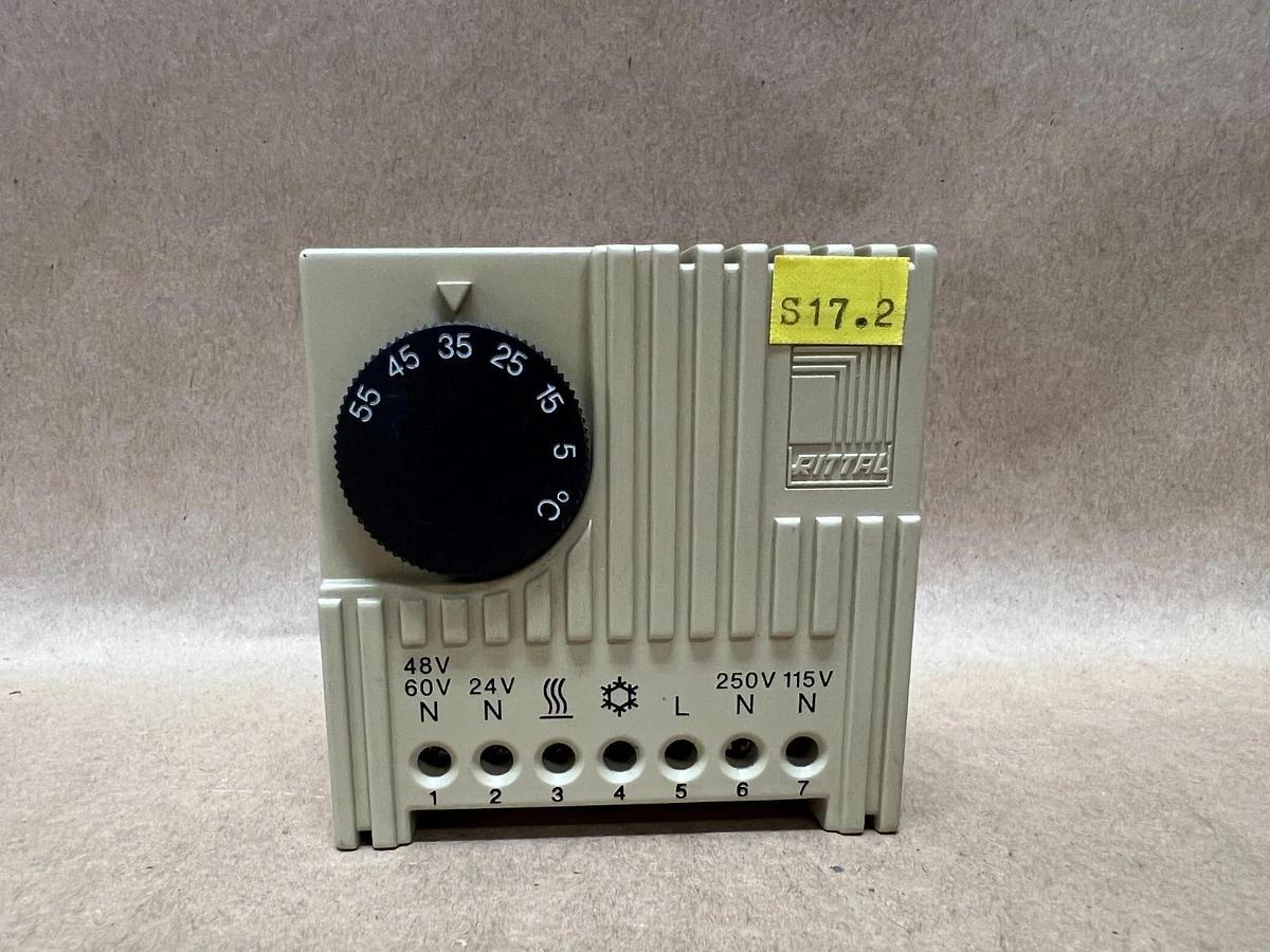 Used Rittal SK 3110 Temperature Controller S17.6, S17.2, 10(4)A, 250V, Max 30W (2)