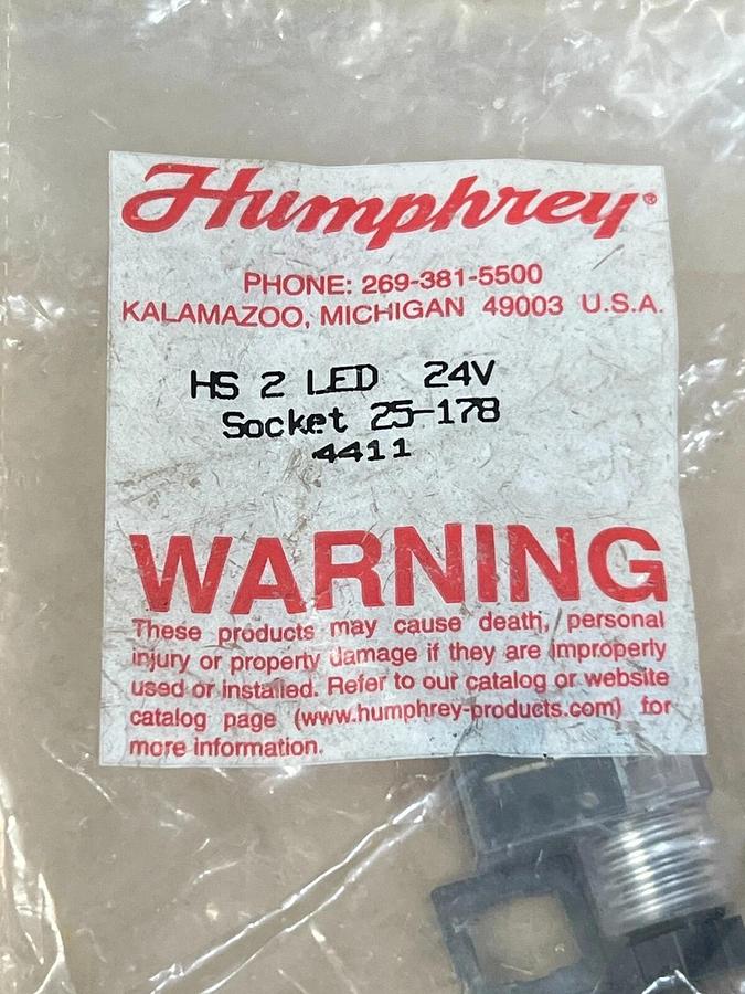 Used Humphrey HS 2 LED 24V Socket 25-178