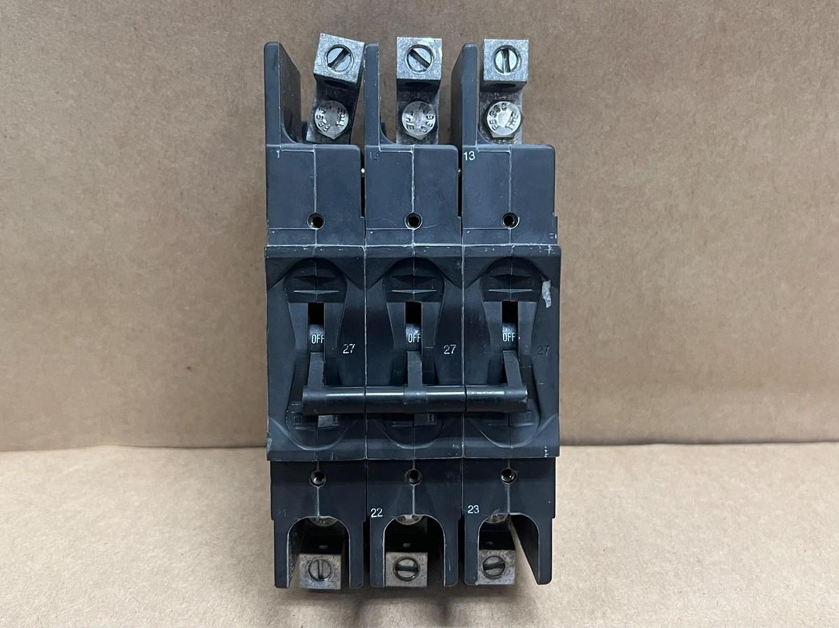 Used Airpax HH83XB414-B 27A, 480V Circuit Breaker