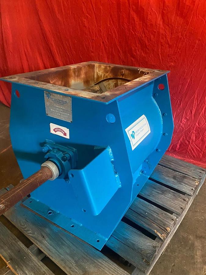 Used Western Pneumatics 20x20 Rubber Tip Rotary Airlock Feeder