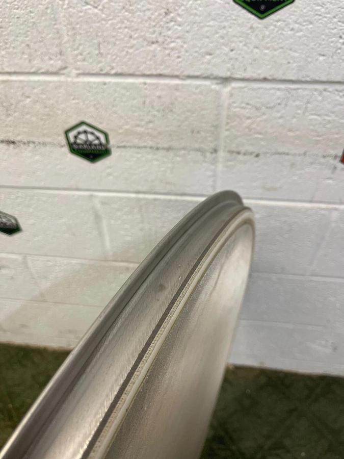 Used Stainless Steel 38.5” Mesh for Vibratory Screener, 34 microns, 1.25” Center Hole