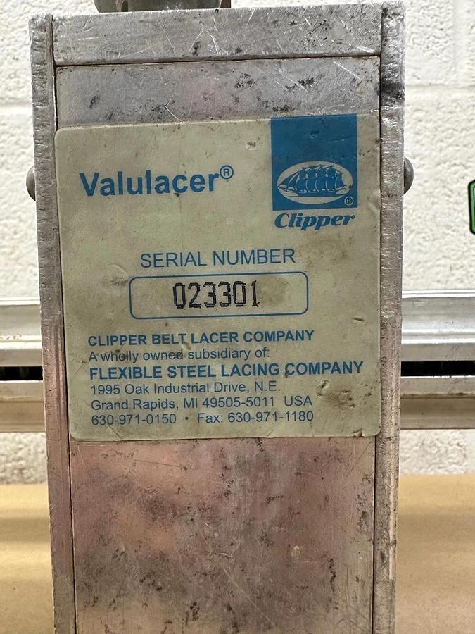 Used Flexco Clipper 18” Belt Valulacer