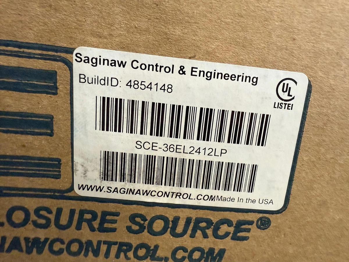 Used Saginaw Control SCE-36EL241ZLP Enclosure *NEW*