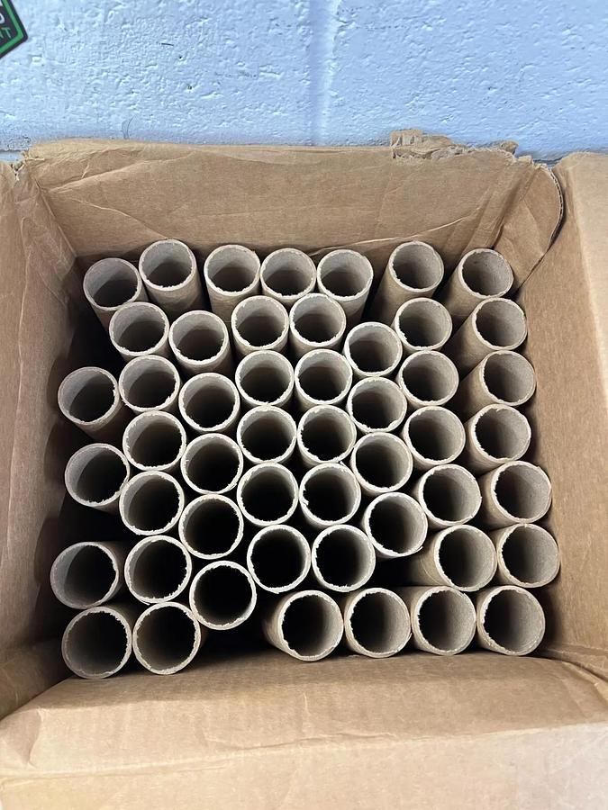 Used P1516K Mailing Tube w/ Cap: 50 Tubes/50 Caps - 17" x 1-1/2"