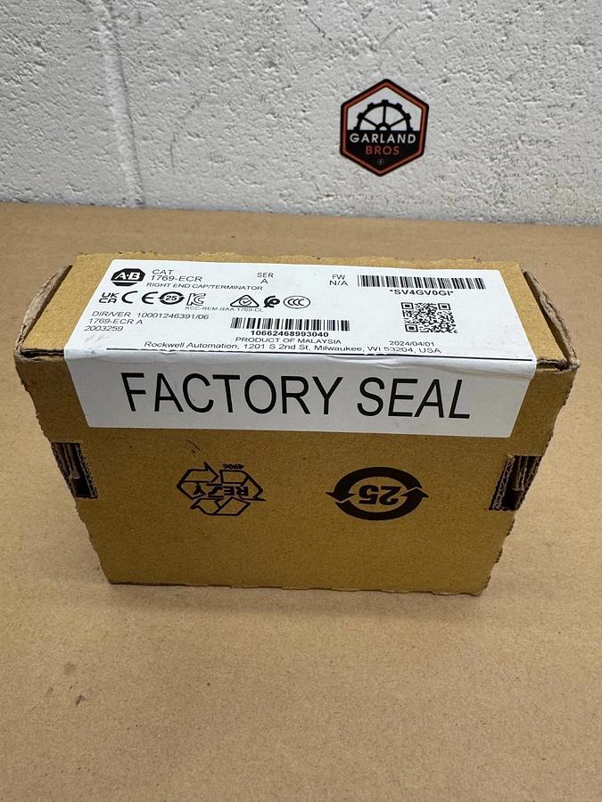 Used Allen Bradley 1769-ECR Right End Cap *FACTORY SEALED*