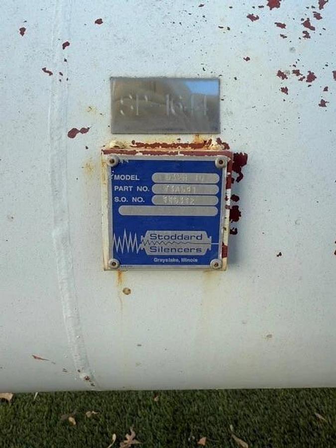 Used Stoddard Silencer D32H-10 Chamber Absorbtion Silencer, 10” Bores