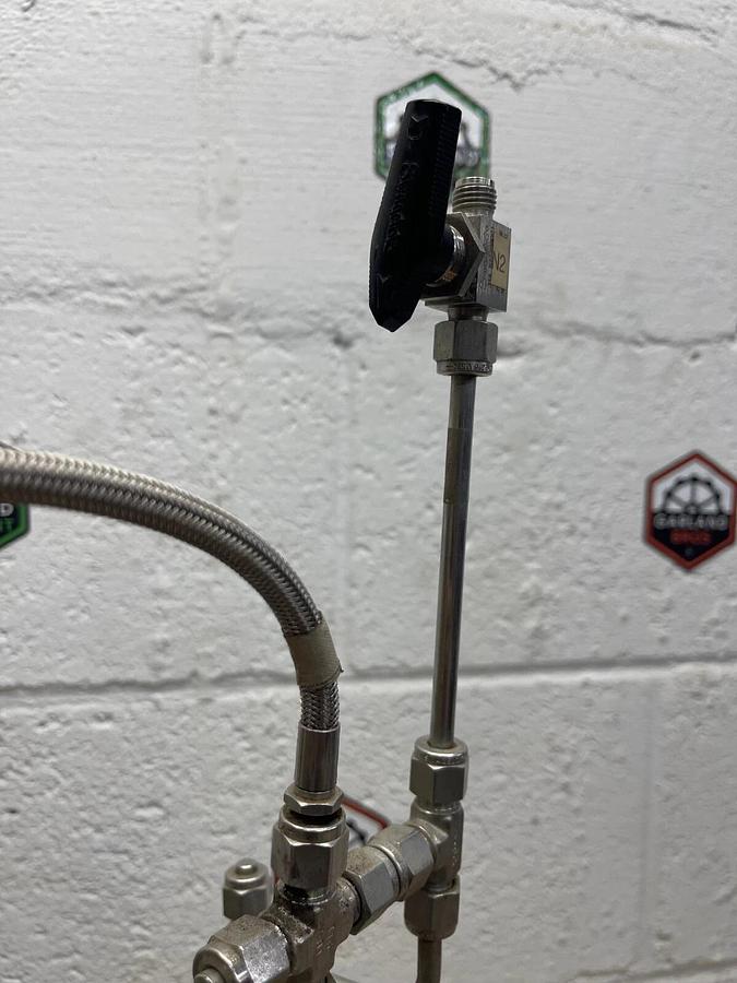 Used 6 Liter Stainless Steel Pressure Vessel with Swagelok Attachments