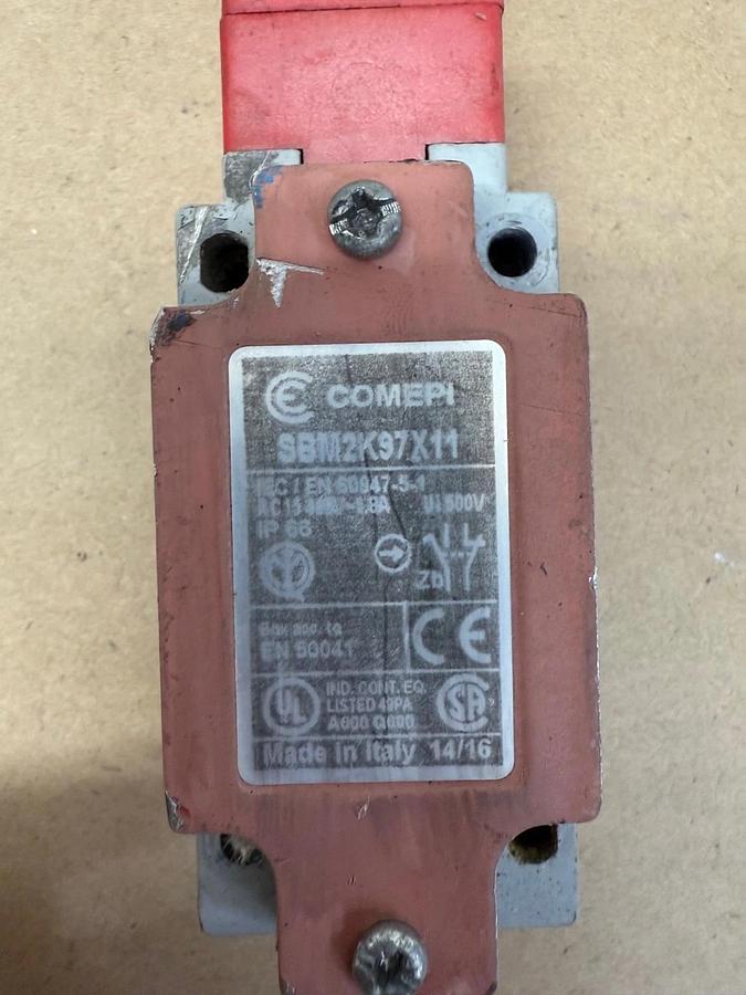 Used COMEPI SBM2K9X11 Pull Cord Interlock Safety Switch