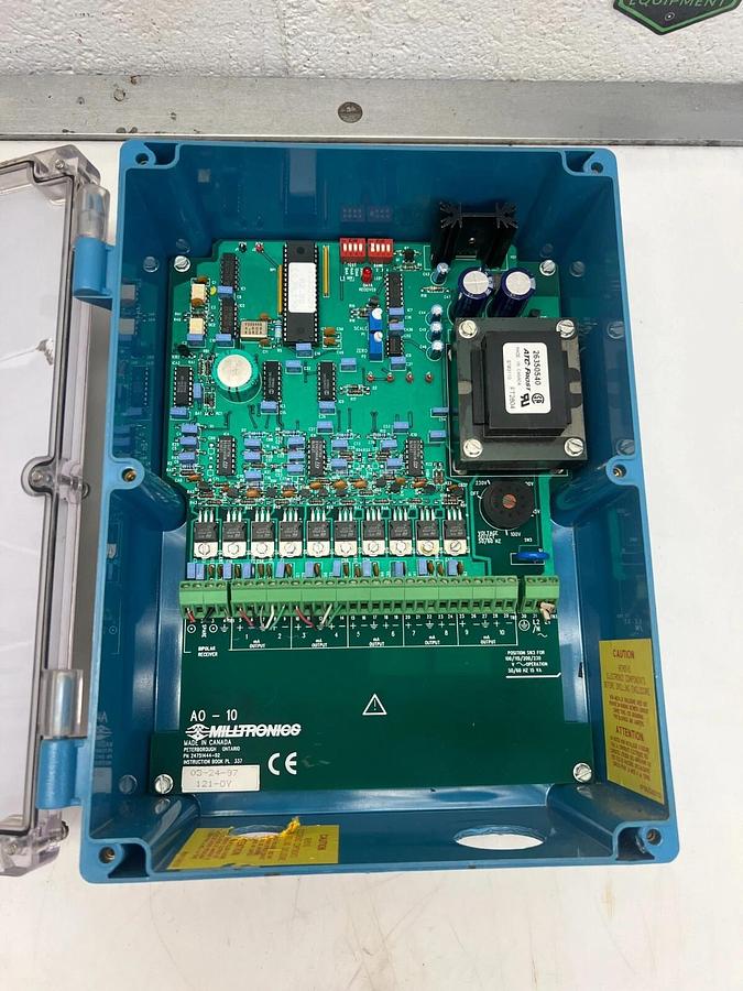 Used Milltronics AO-10 Analog Output Module P/N 24751444-02 (*Powers On*)