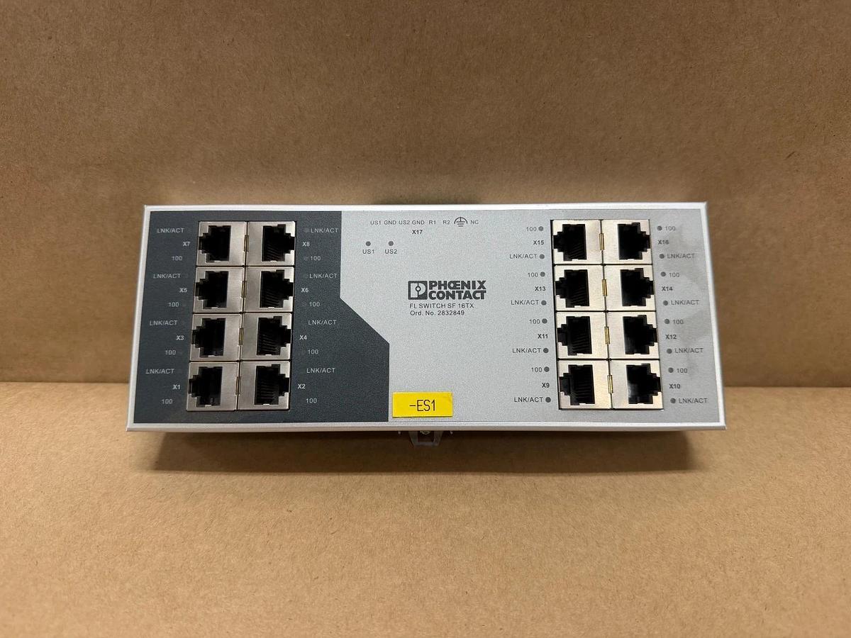 Used Phoenix Contact FL Switch SF 16TX Industrial Ethernet Switch