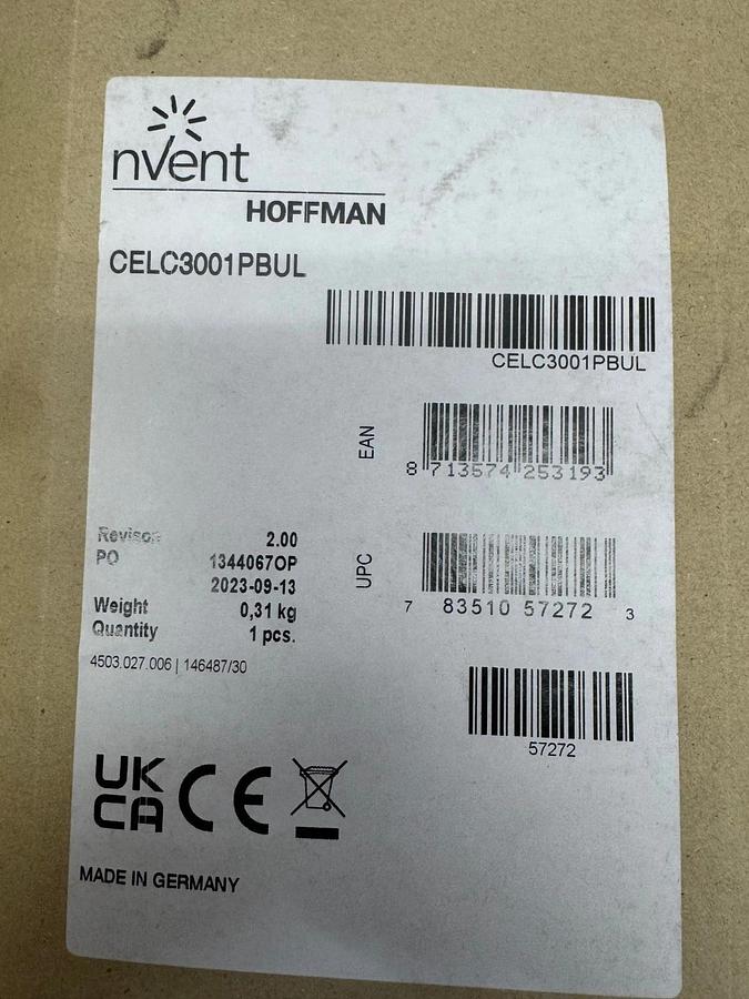 Used Hoffman/NVent CELC3001PBUL Lighting Connection Cable *NEW*