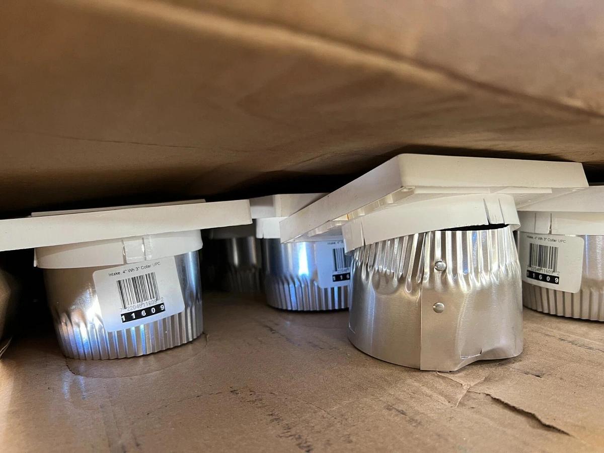 Used Builders Best 111609 Intake, 4” Wh 3” Collar (12 pcs included)