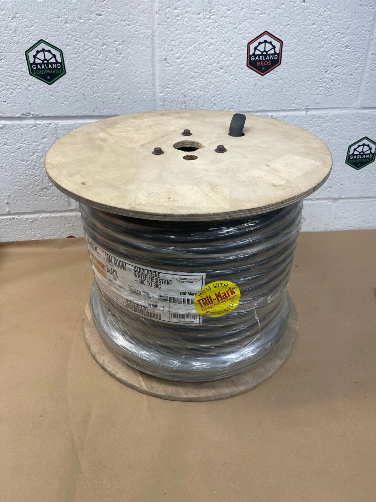 Used Carol 02727.35T.01 , 10/4 SOOW Cord, 250', 600 V, Water Resistant -40°C to 90°C