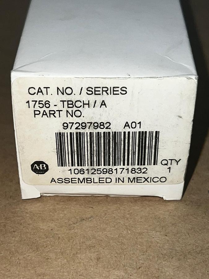 Used ALLEN BRADLEY 1756-TBCH/A ControlLogix 36 Pin Cage Clamp Terminal Blck  97297982