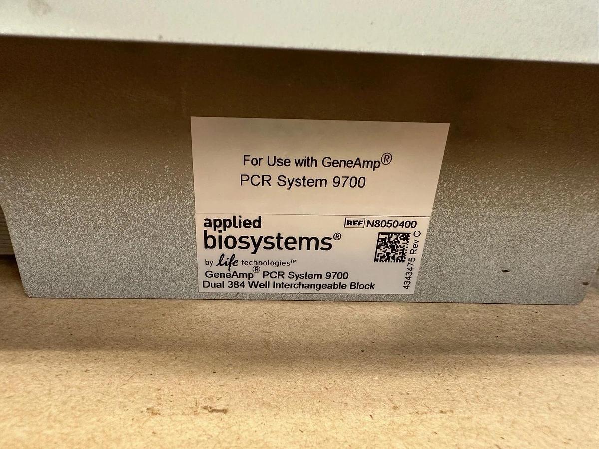 Used Applied Biosystems N8050400 Dual 384 Well Interchangeable Block Unit