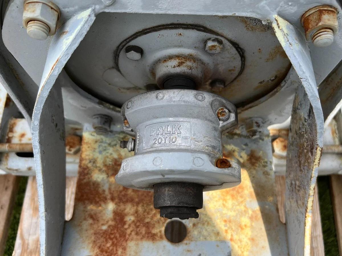 Used Falk Concentric Inline Gear Reducer, 17:1 Ratio, 20T10 Coupling & Mounting Plate