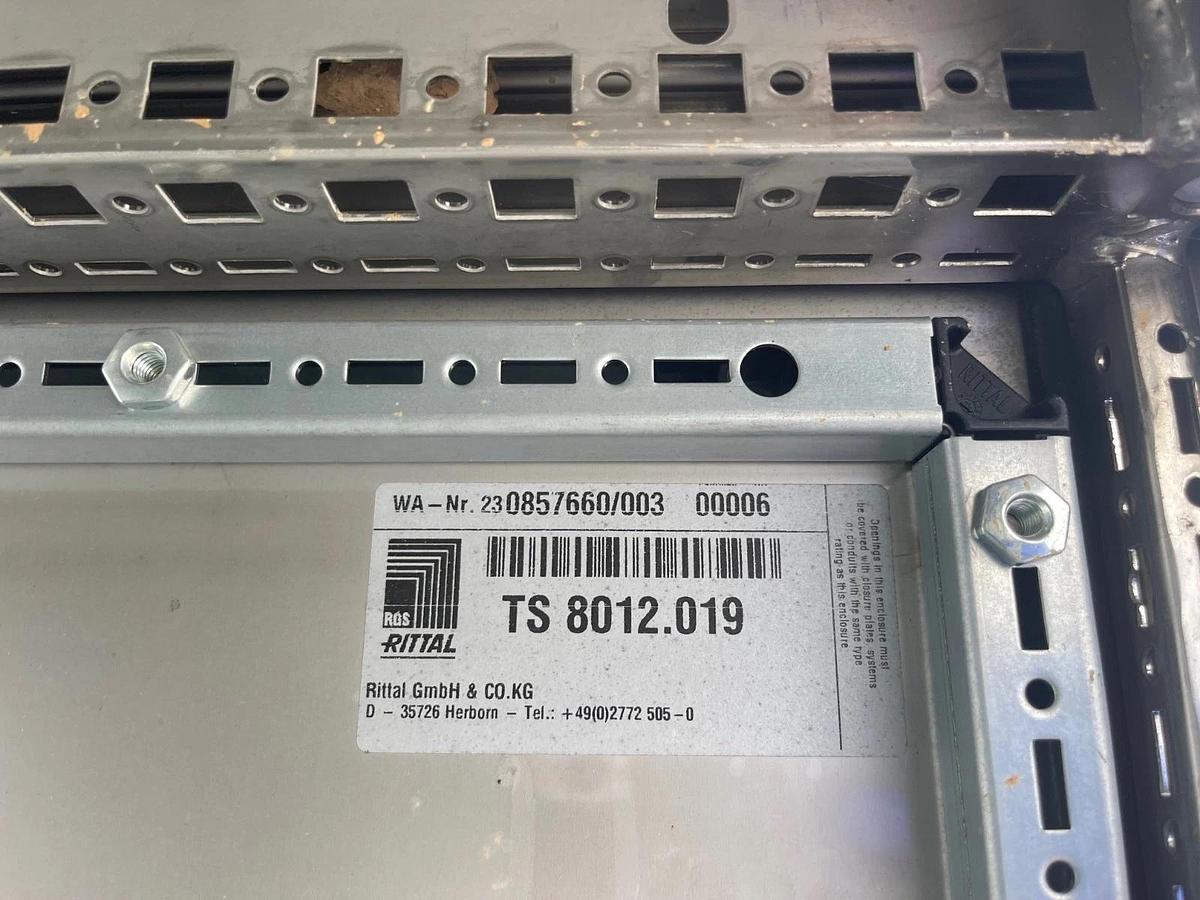 Used Rittal TS 8012.019, Freestanding Stainless Steel Enclosure, Material No. 9978422
