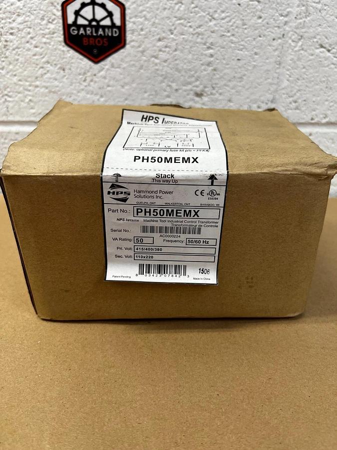 Used HPS PH50MEMX Control Transformer 50/60Hz 50 VA
