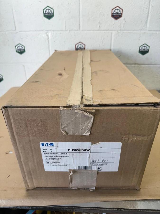 Eaton DH363UDKW Heavy Duty Non-Fused Safety Switch, 100 A, 3 P, 600 V