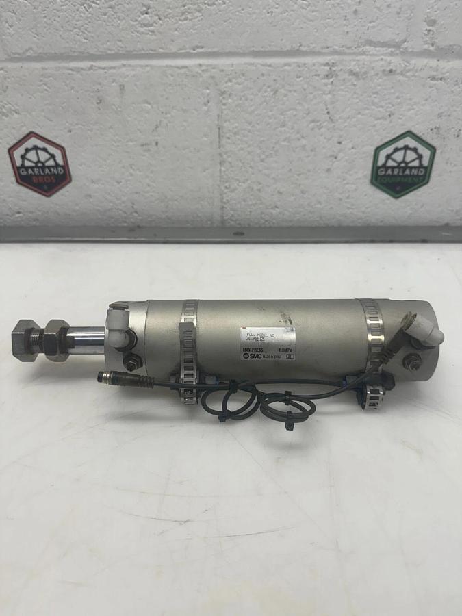 Used SMC CDG1UA50-125 Pneumatic Slide Air Cylinder, 1.0 MPa