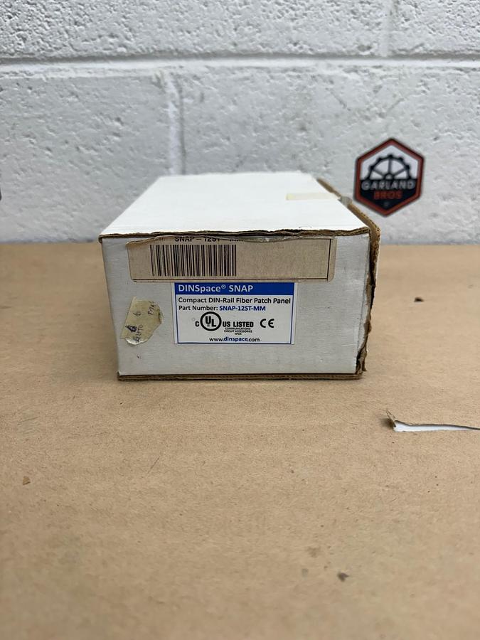 Used DINSpace SNAP-12ST-MM Compact DIN-Rail Fiber Patch Panel *NEW*