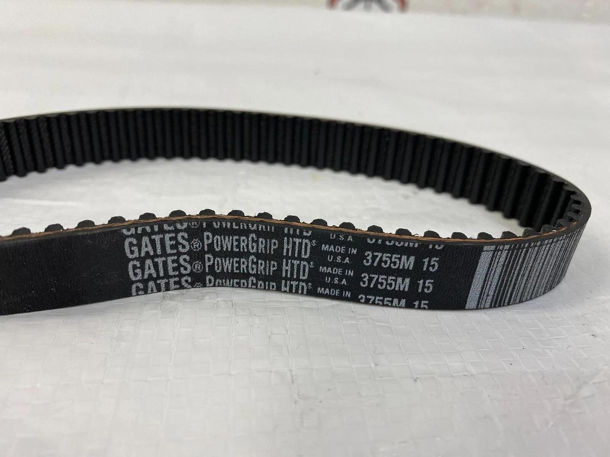 Used Gates PowerGrip HTD 3755M 15 HTD Belt