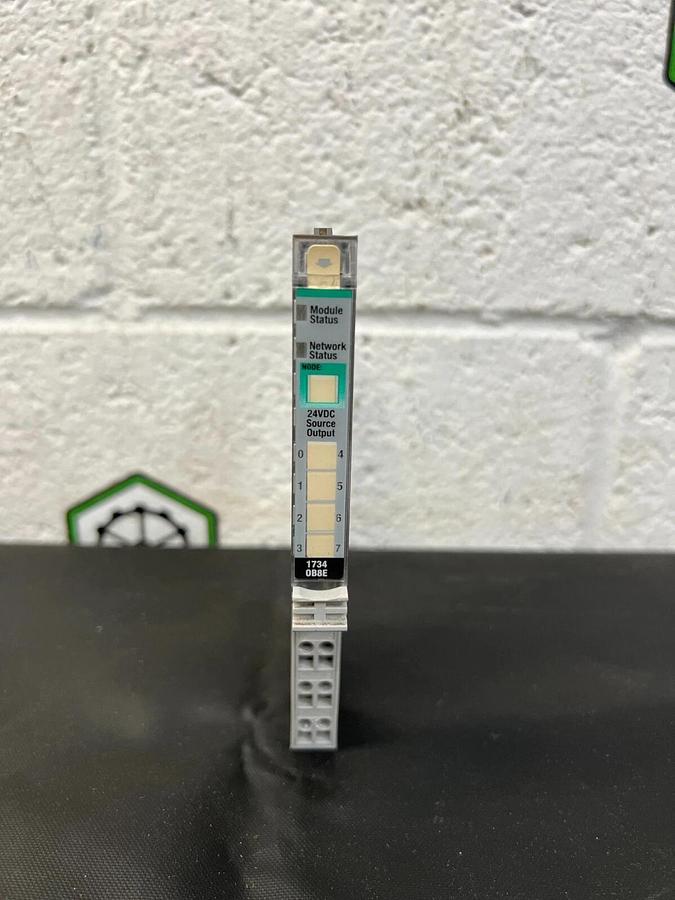 Used Allen Bradley 1734-OB8E Series C Output Module w/ 1734-MB and 1734-RTB
