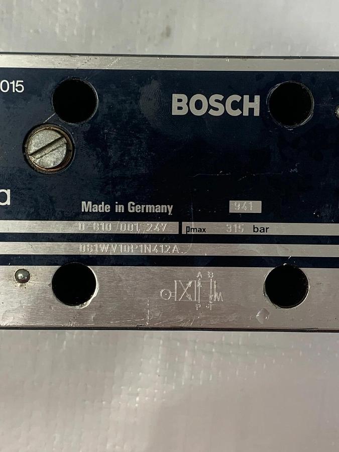 Used Bosch 081WV10P1N412A Valve PMAX 315