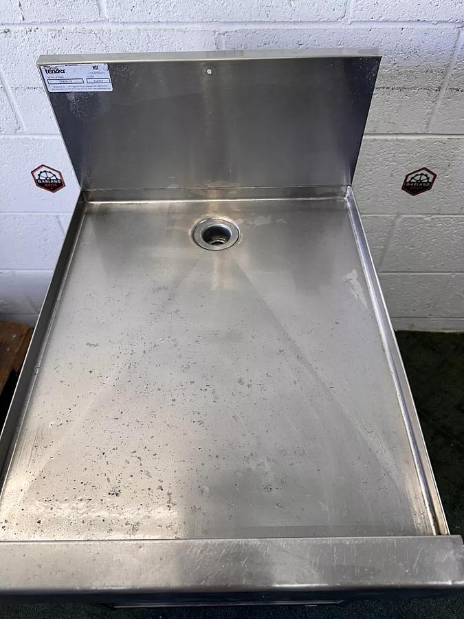 Used Glastender - DBGR-18, Under Bar Glass Rack Storage/Drain Board, Missing Shelving