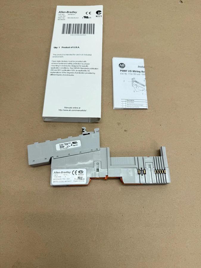 Used Allen Bradley 1734TB3 Ser A Point I/O Module, Terminal Base - Lot of 10