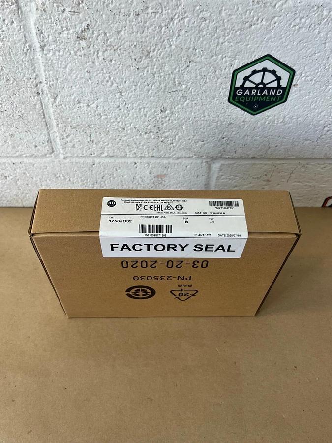 Used Allen Bradley 1756-IB32 ControlLogix 32 Pt 12/24 VDC