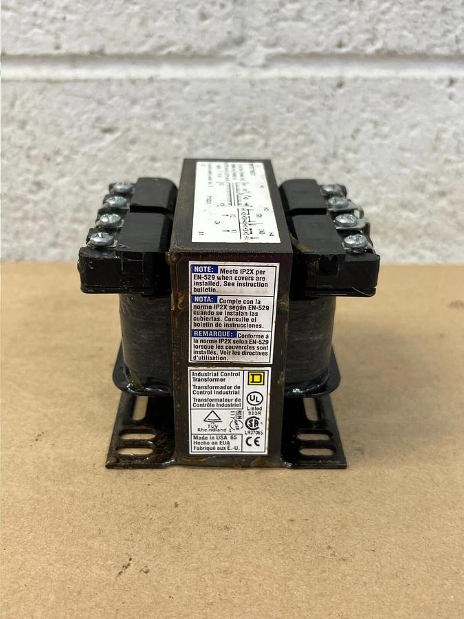 Used Square D 9070T75D23 Industrial Control Transformer