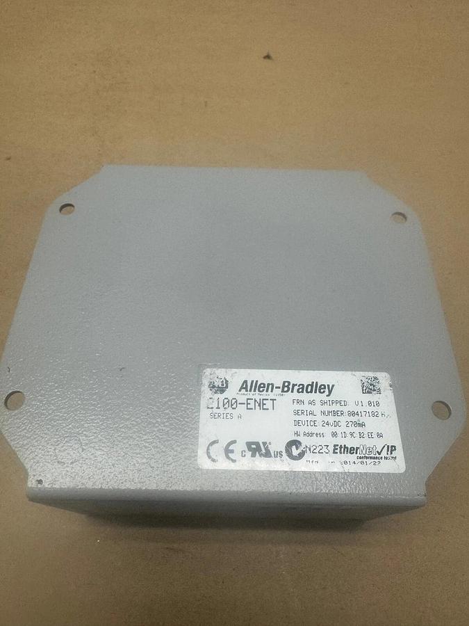Used Allen Bradley 2100-ENET Ethernet Adapter, Series A, 24vDC