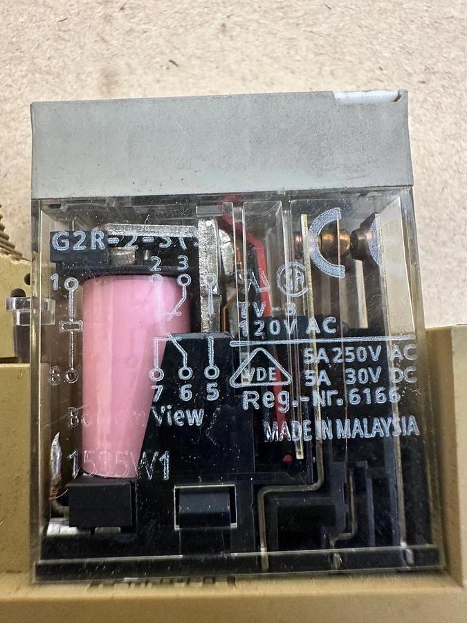 Used OMRON G2R-2-S(S), 2755C Relay with Base