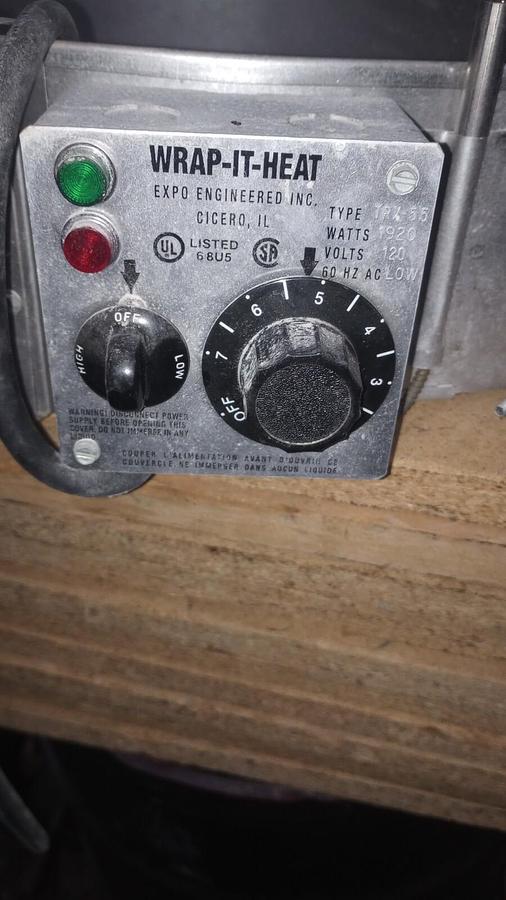 Used Electro-Flex DH-5-115-TS 115V, 5 Gallon Drum Heater (300 W)