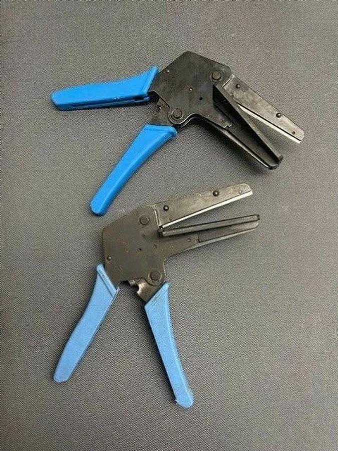 Used Flat Cable Cutters, AMP 606717-1 w/ Allied Amphenol 356-274, Lot of 2