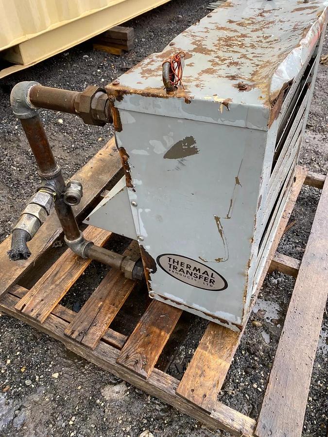 Used Thermal Transfer A0-25 Heat Exchanger 300 PSI, temp F 400 Baldor Motor 3 ph